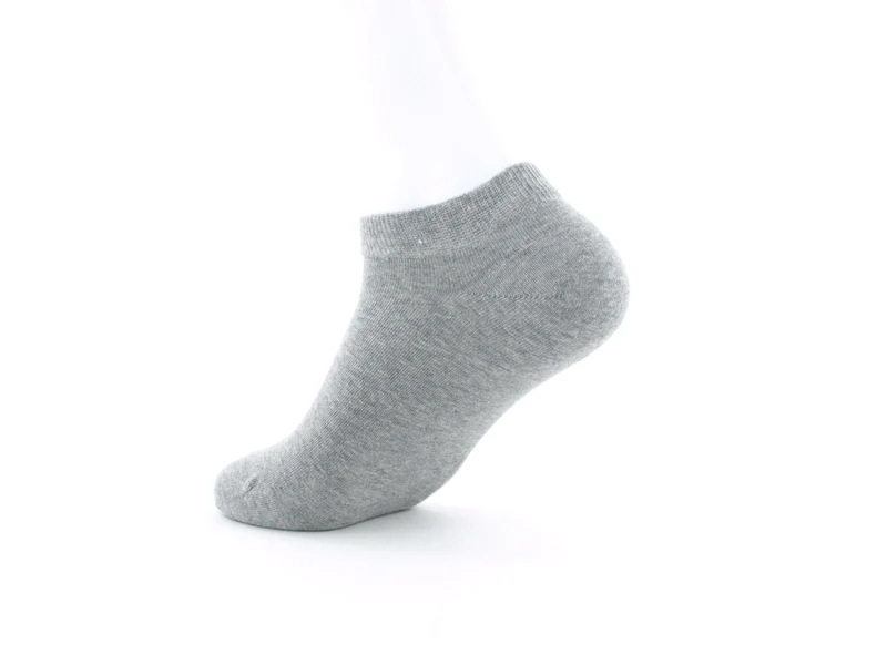 1 Paar Bio-Baumwolle Sneaker Socken grau