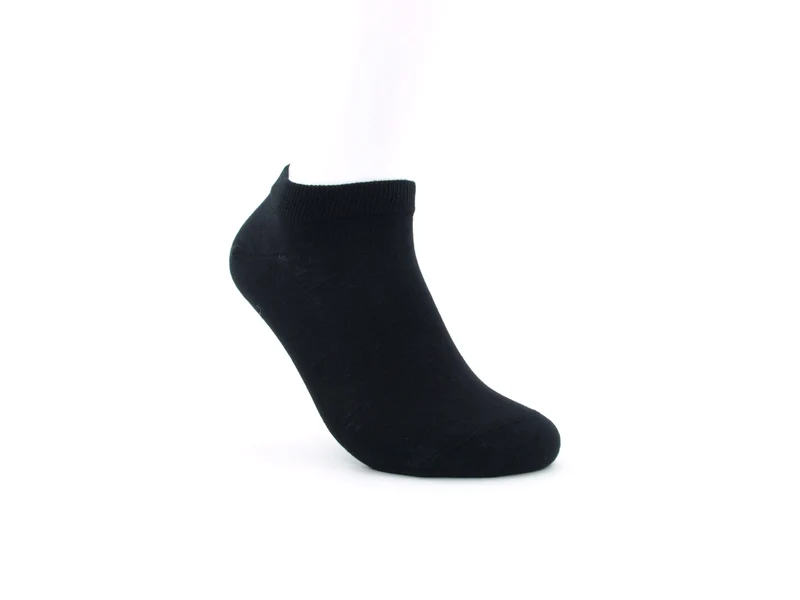 1 Paar Bio-Baumwolle Sneaker Socken schwarz