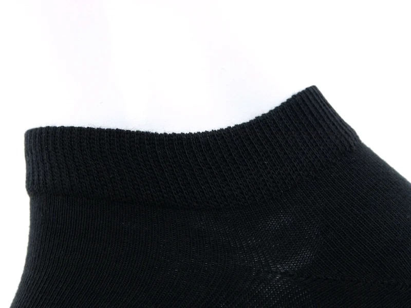 1 Paar Bio-Baumwolle Sneaker Socken schwarz