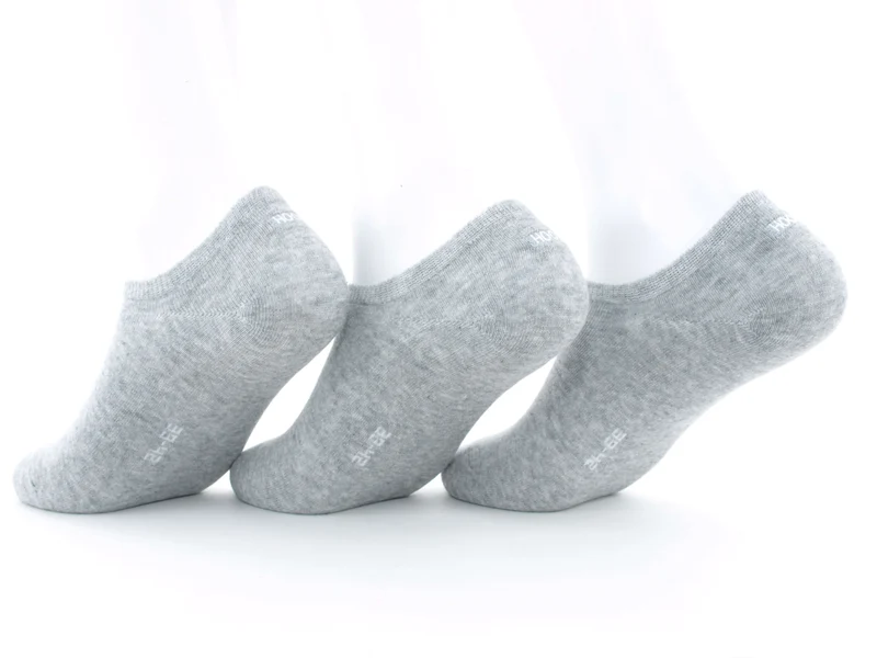 3 Paar Low Cut Socken grau