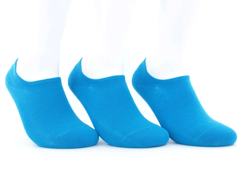 3 Paar Low Cut Socken blau