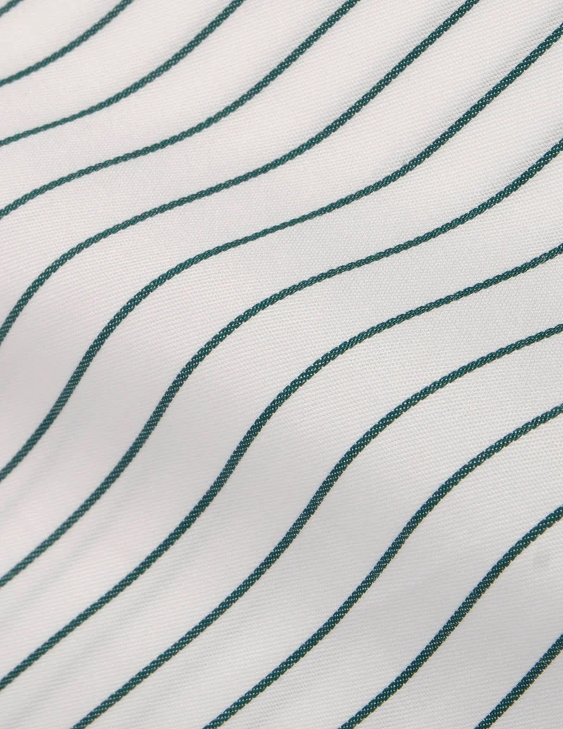 Chemise Carl rayée verte