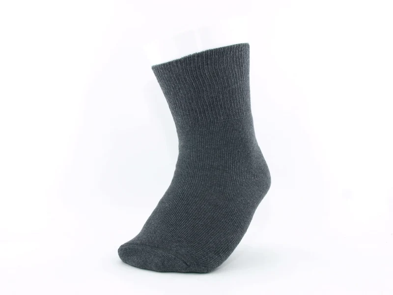 1 Paar Diabetiker Stoppersocken ultraflex Frottee grau