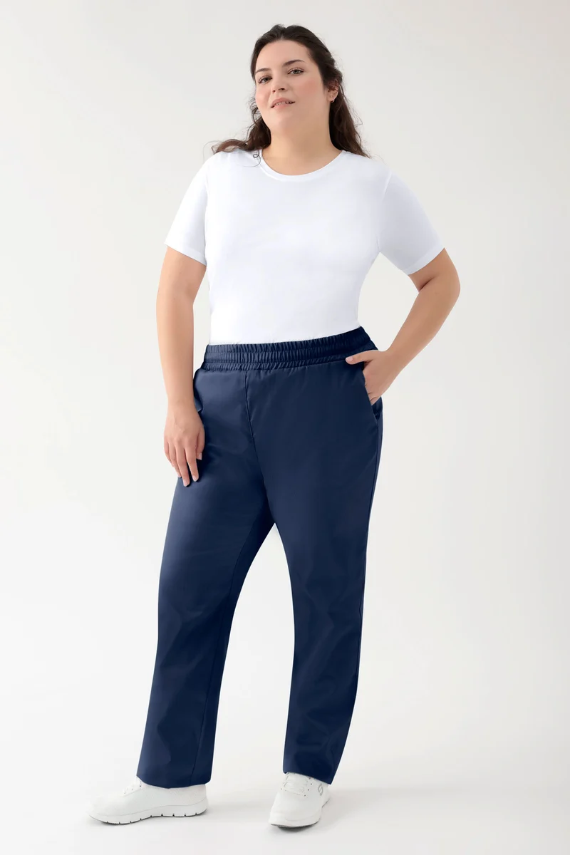 GREEN Stretch Hose Unisex - Rundumgummibund navy