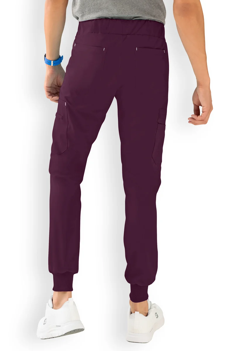 Stretchhose Herren - im Jogpants Style dark pflaume