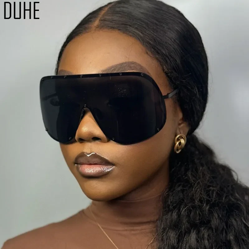 Damen Sonnenbrille Designer Luxus Brille Quadratische Übergröße Gläser Vintage