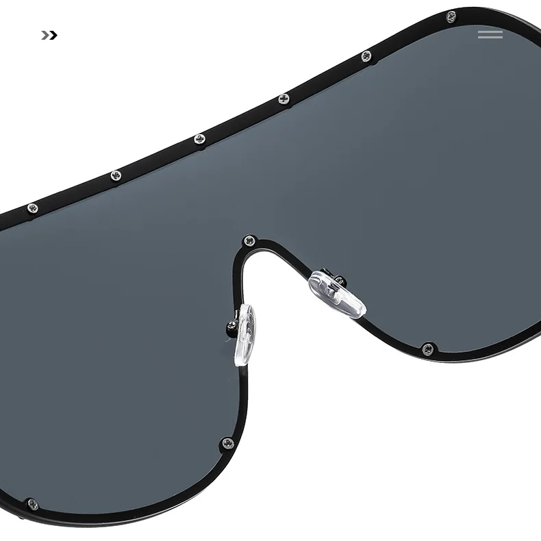 Damen Sonnenbrille Designer Luxus Brille Quadratische Übergröße Gläser Vintage