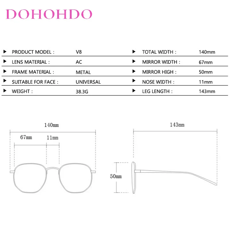 Occhiali da sole ovali oversize per donna e uomo Fotocromatici Polarizzati UV400