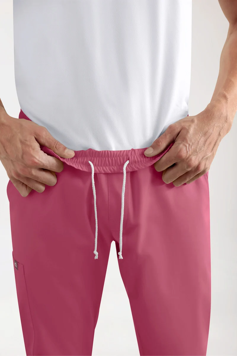 GREEN Stretch Hose Herren - Jogpants Style rosenholz