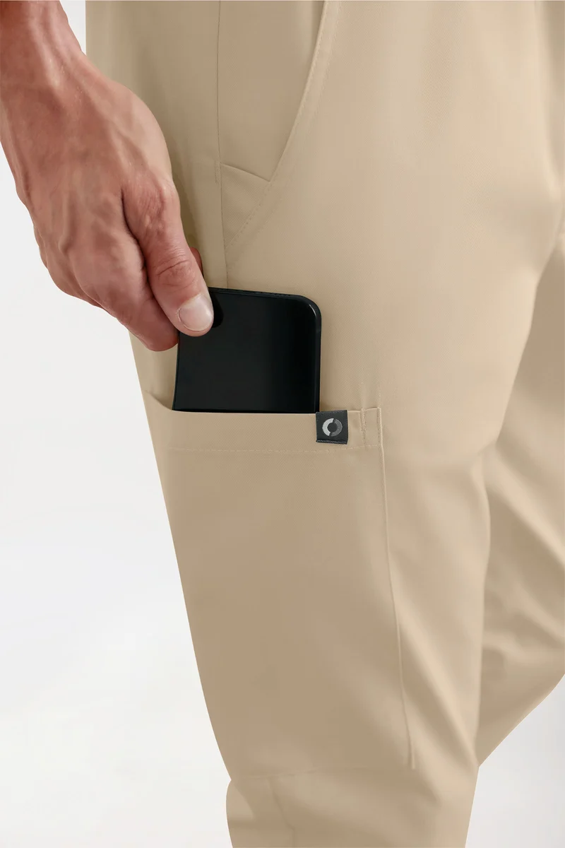 GREEN Stretch Hose Herren - Jogpants Style sand