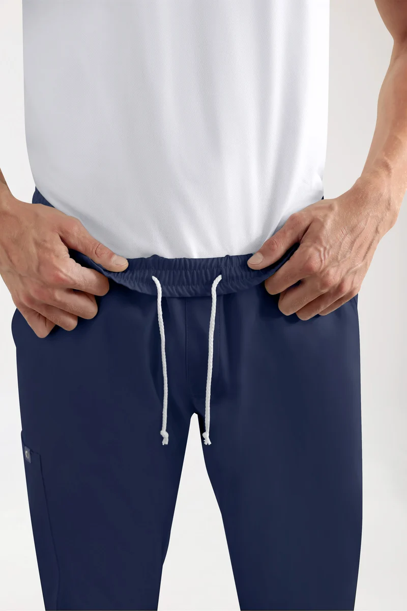 GREEN Stretch Hose Herren - Jogpants Style navy