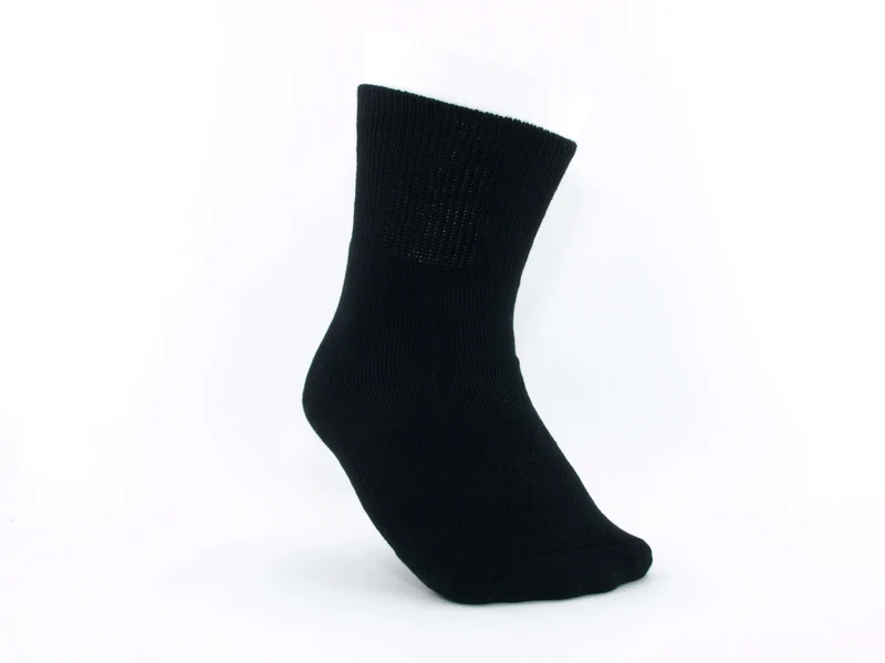 1 Paar Diabetikersocken ultraflex Frottee schwarz