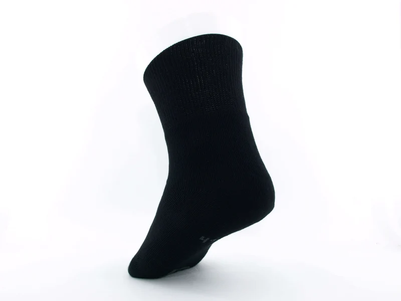 1 Paar Diabetikersocken ultraflex Frottee schwarz