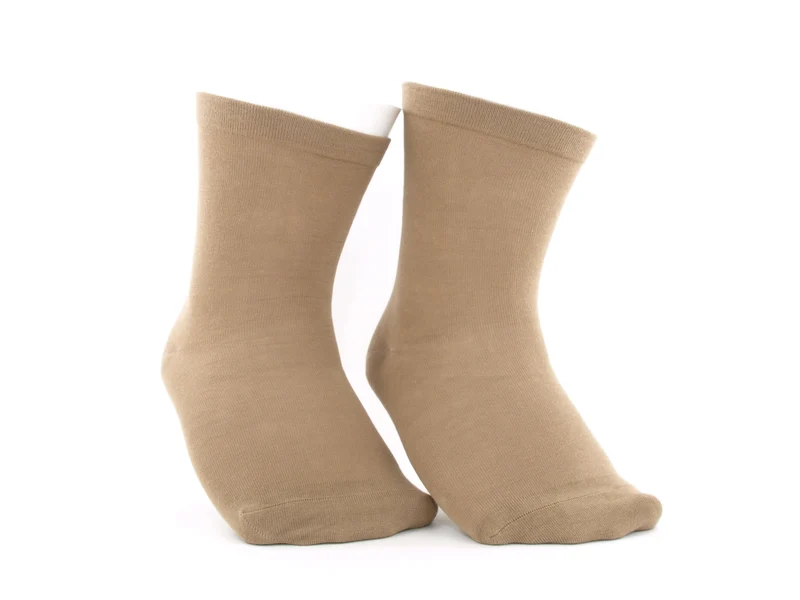 2 Paar Diabetikersocken extrem weit beige