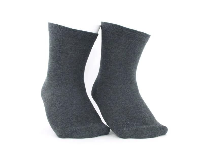 2 Paar Diabetikersocken extrem weit anthrazit