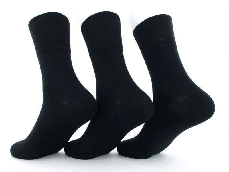 12 Paar Herren Diabetikersocken 97 % Baumwolle schwarz