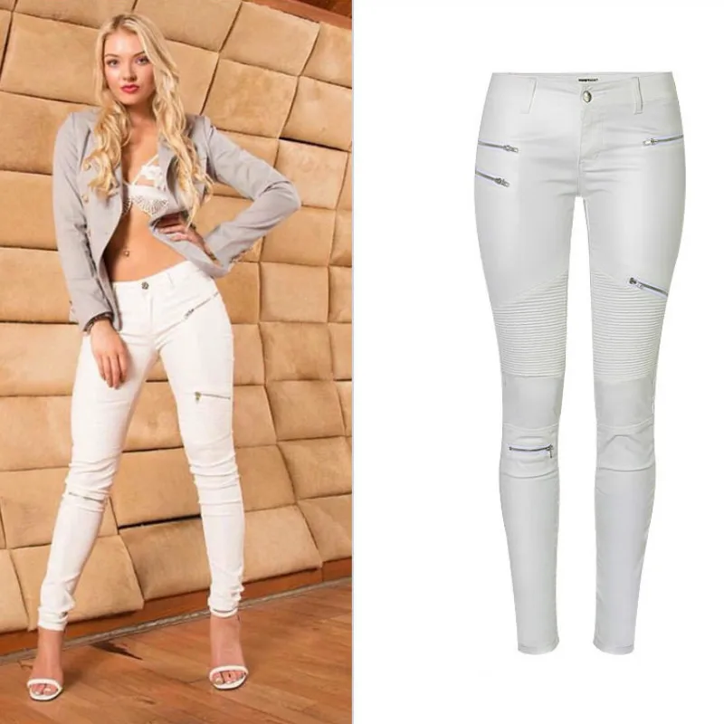 Sexy Leggins Donna Pantaloni Collant in Lattice Lucido Gothic Punk Night Club
