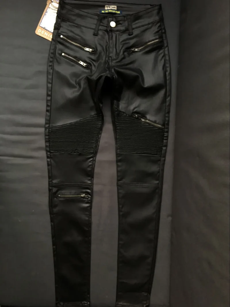Sexy Leggins Donna Pantaloni Collant in Lattice Lucido Gothic Punk Night Club