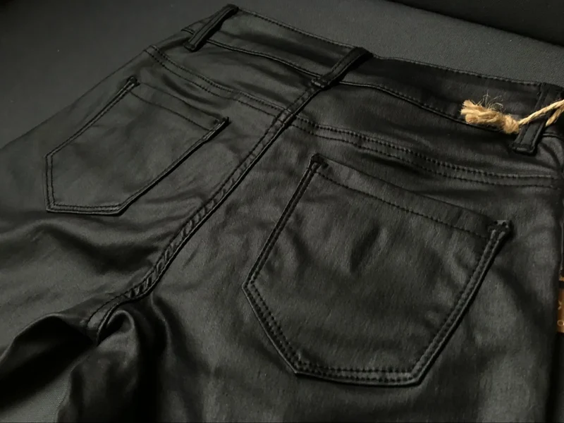 Sexy Leggins Donna Pantaloni Collant in Lattice Lucido Gothic Punk Night Club