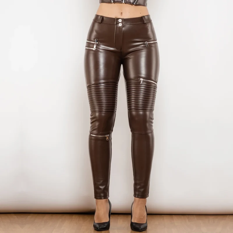 Sexy Leggins Donna Pantaloni Collant in Lattice Lucido Gothic Punk Night Club