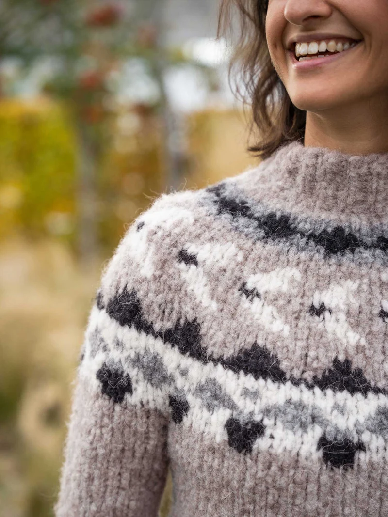 Anleitung Jacquard-Pulli Top Down