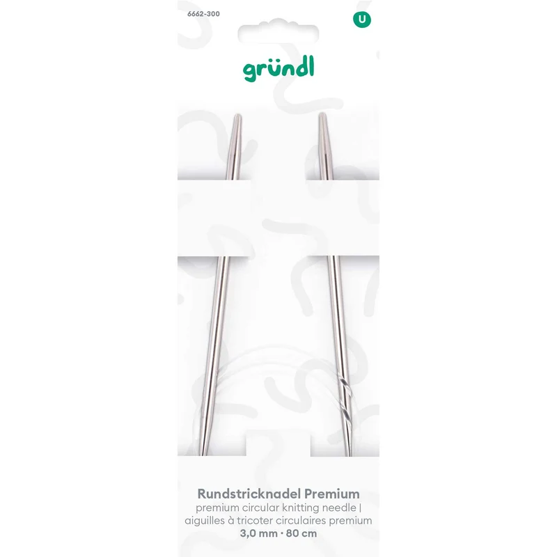 Rundstricknadel Premium, 80 cm