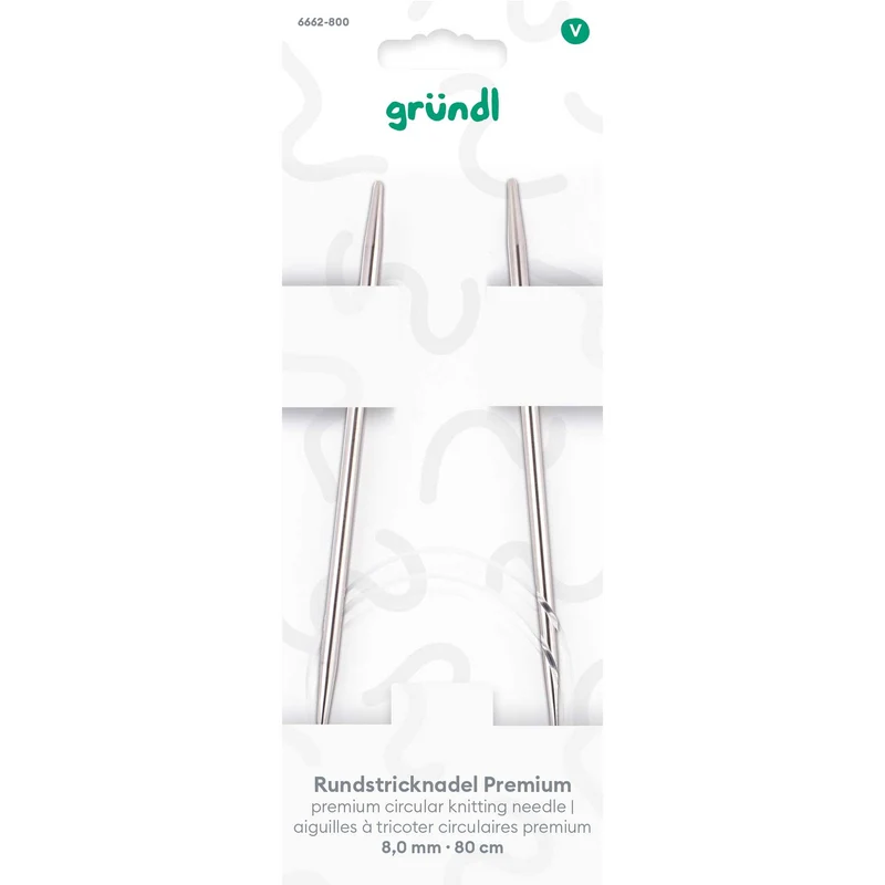 Rundstricknadel Premium, 80 cm
