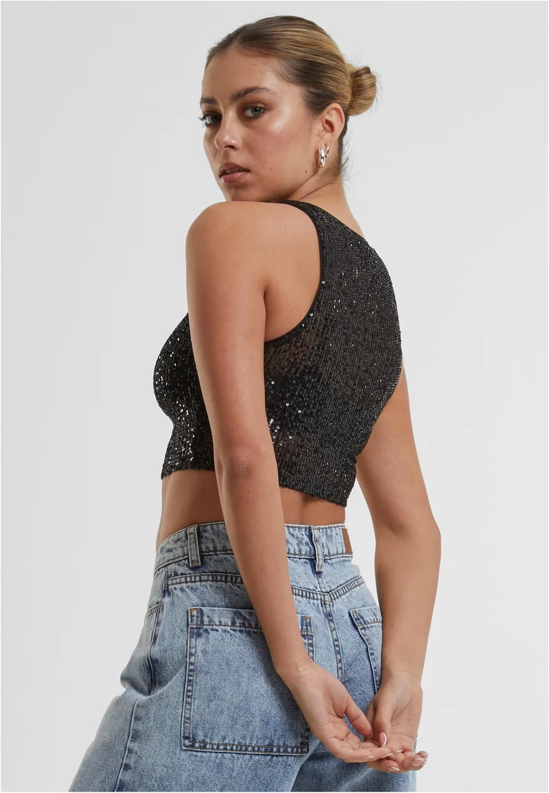 UC Sequins Cropped Top