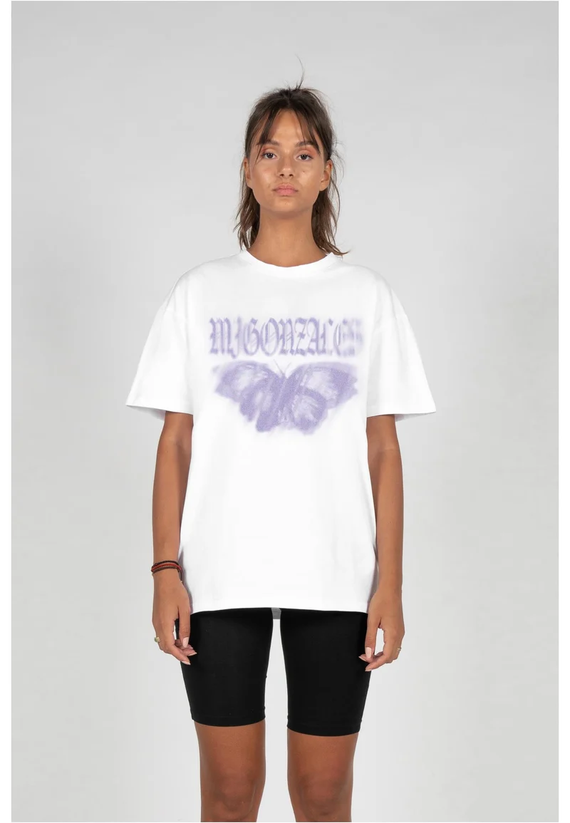 MJG Heavy Oversized Tee Ladies BUTTERFLY ILLUSION