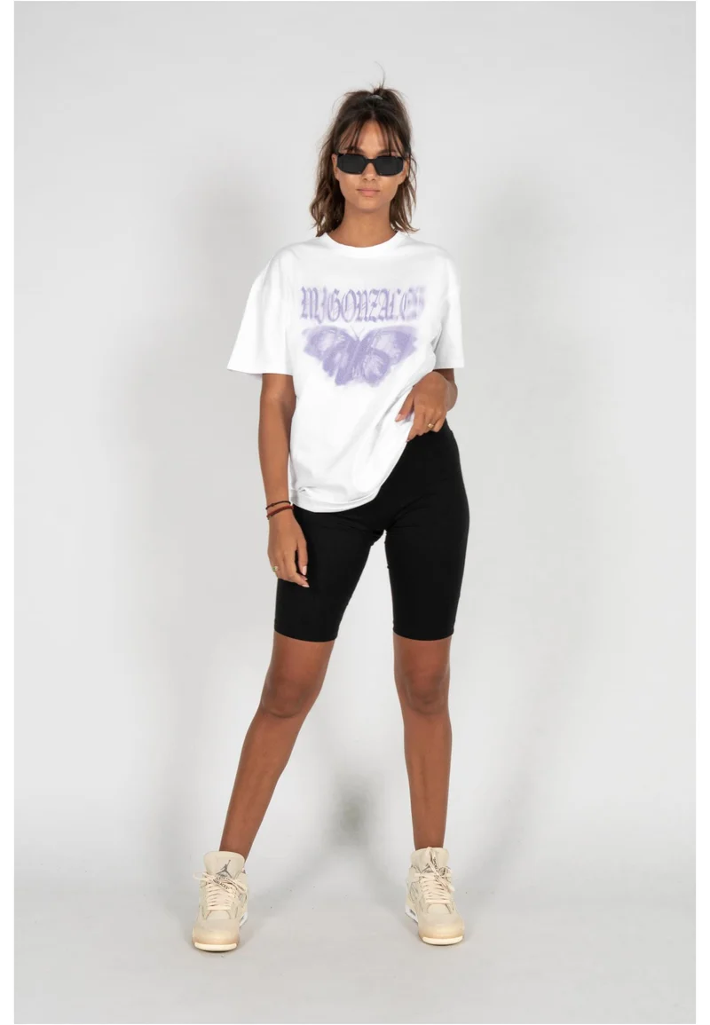 MJG Heavy Oversized Tee Ladies BUTTERFLY ILLUSION