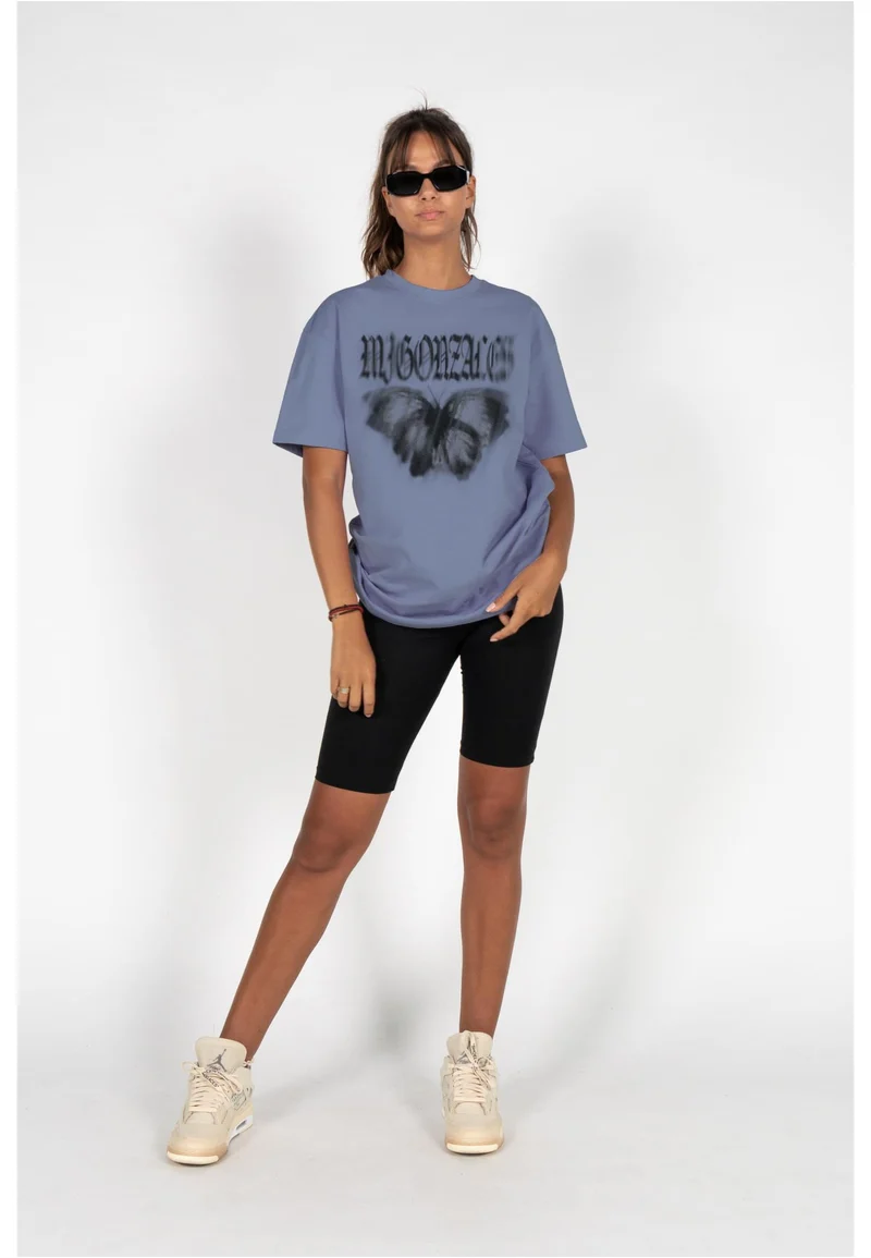 MJG Heavy Oversized Tee Ladies BUTTERFLY ILLUSION