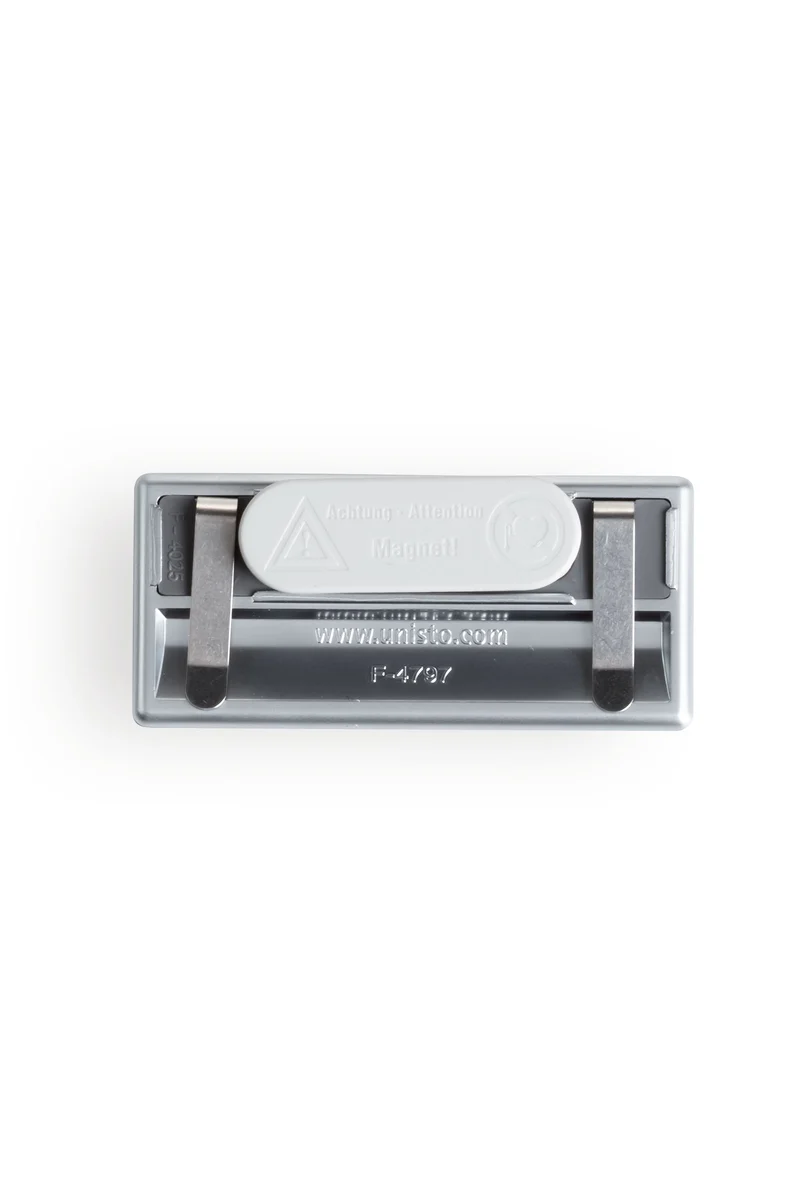 Namensschild Magnet Silber Metallic 7x3 cm