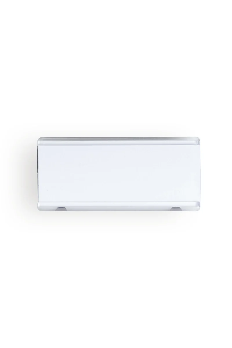 Namensschild Magnet Transparent 7x3 cm