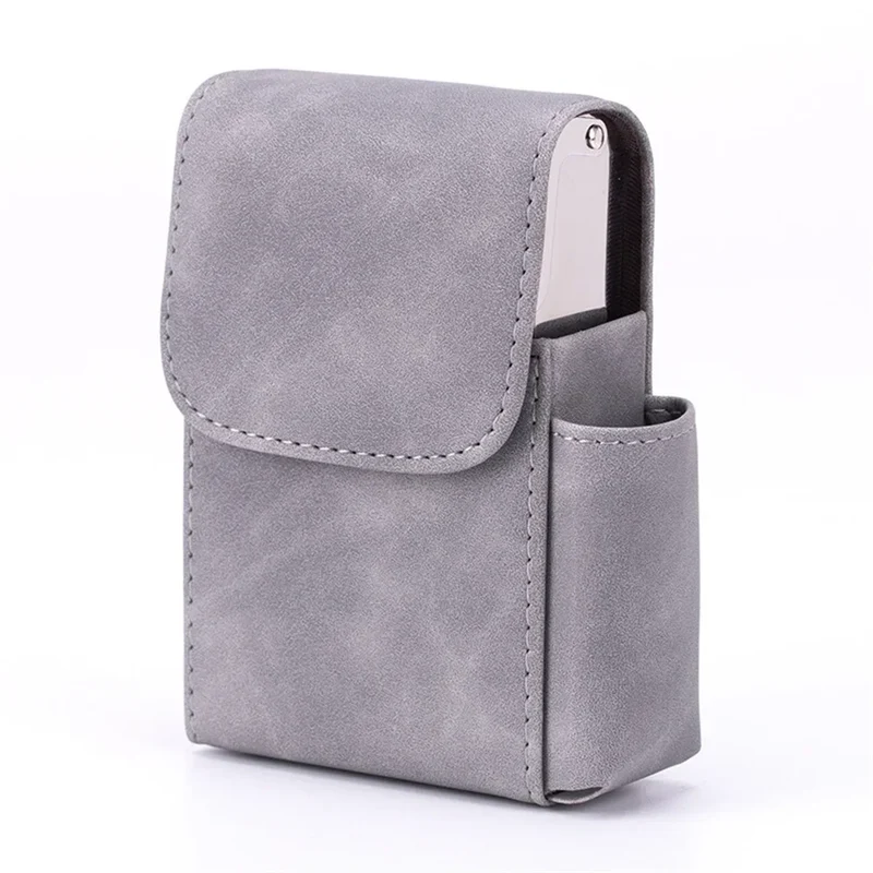 Zigarettenetui Etui 20 Zigaretten Dose Metall Box Mini Kunst Leder Gadgets