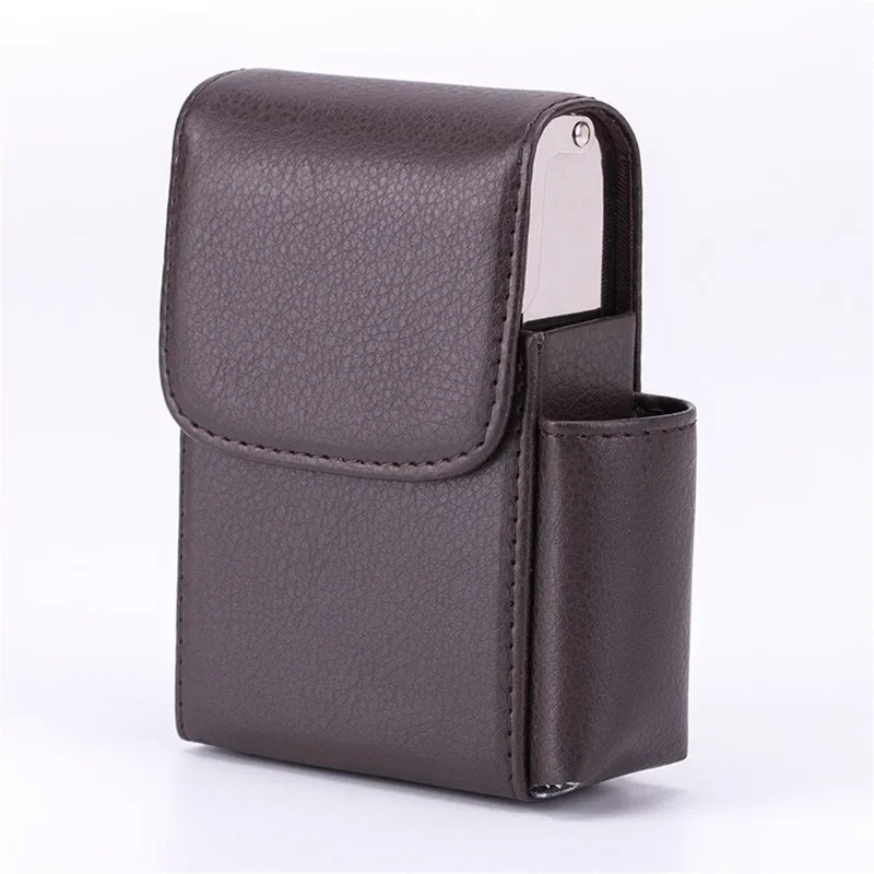 Zigarettenetui Etui 20 Zigaretten Dose Metall Box Mini Kunst Leder Gadgets