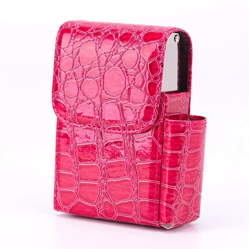 Zigarettenetui Etui 20 Zigaretten Dose Metall Box Mini Kunst Leder Gadgets
