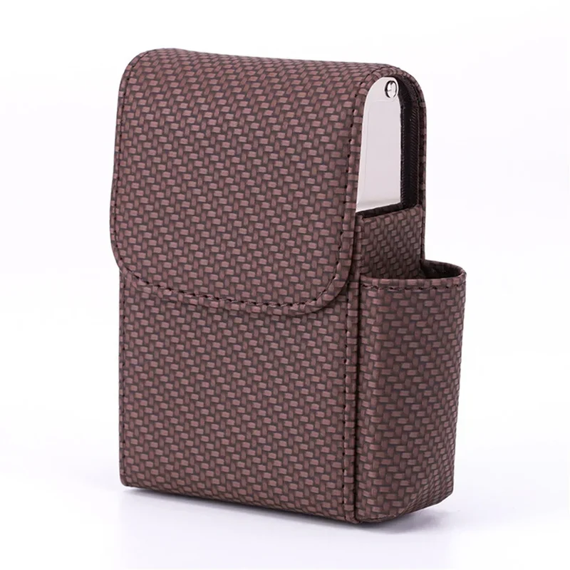 Zigarettenetui Etui 20 Zigaretten Dose Metall Box Mini Kunst Leder Gadgets