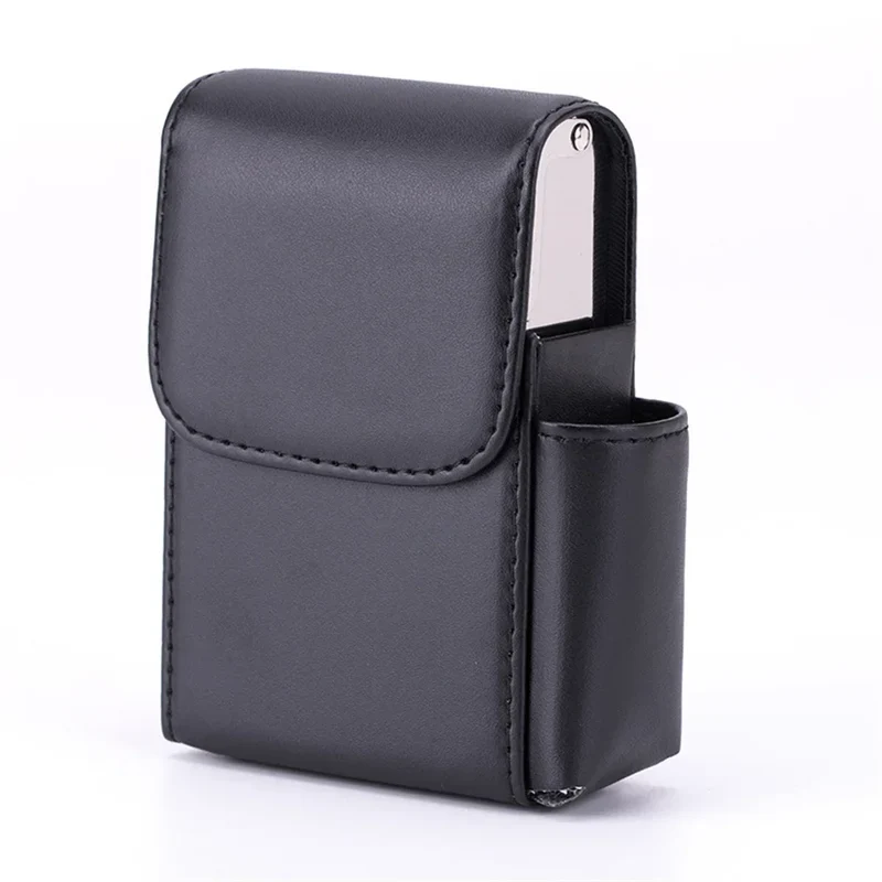 Zigarettenetui Etui 20 Zigaretten Dose Metall Box Mini Kunst Leder Gadgets