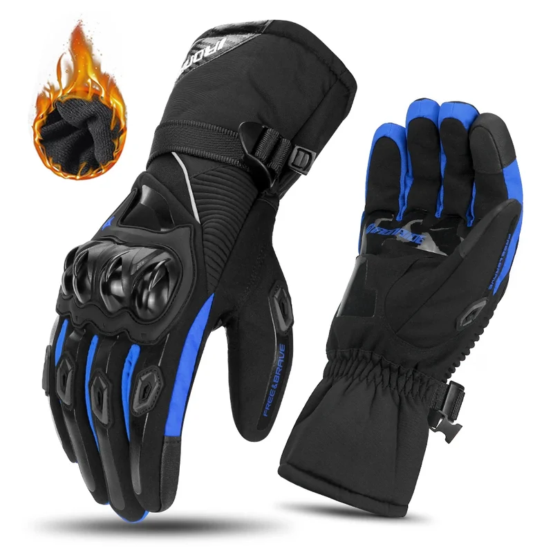 Motorradhandschuhe mit Knöchelprotektor Herren Motorrad Handschuhe Touchscreen