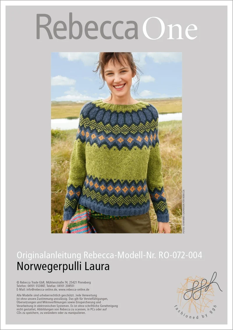 Strickanleitung - Norwegerpulli Laura