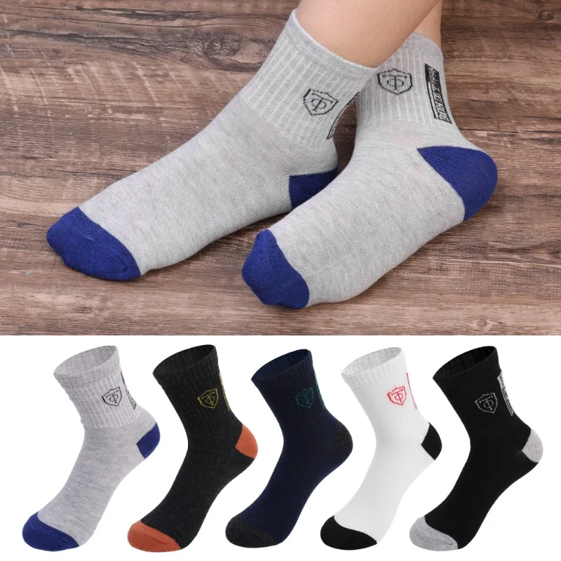 5 Paar Herren Fashion Socken Baumwolle Atmungsaktives Kurzsocken Größe 39-44