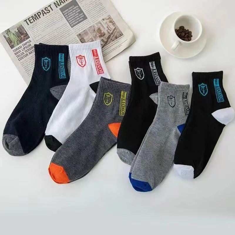 5 Paar Herren Fashion Socken Baumwolle Atmungsaktives Kurzsocken Größe 39-44