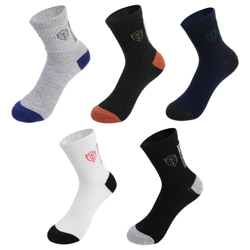 5 Paar Herren Fashion Socken Baumwolle Atmungsaktives Kurzsocken Größe 39-44