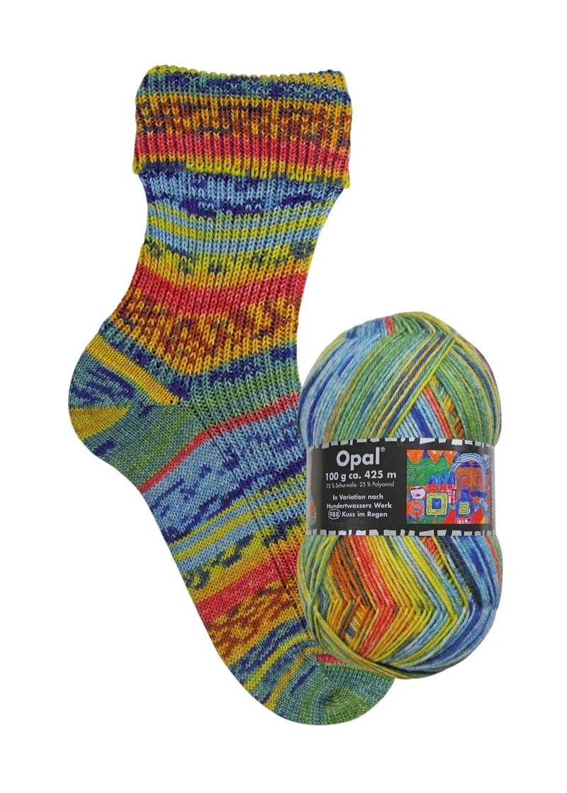 Opal Hundertwasser III | 4-fach Sockenwolle 100g | Farbe 3200