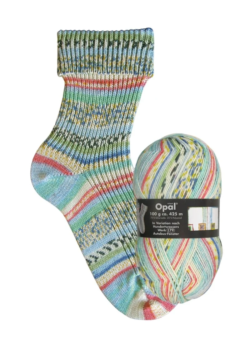 Opal Hundertwasser II | 4-fach Sockenwolle 100g | Farbe 2101