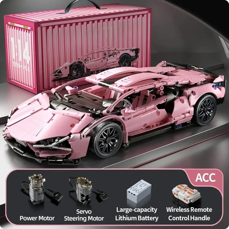 Technik Sportwagen Modell Puzzle 1280 Teile Spielzeug Auto Bausatz Kinder