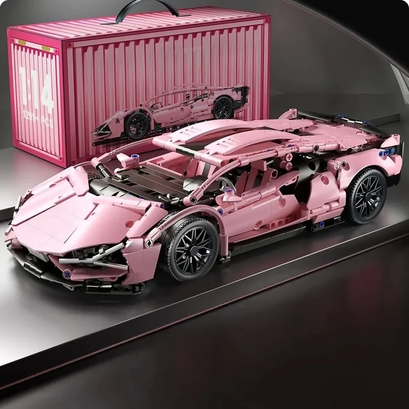 Technik Sportwagen Modell Puzzle 1280 Teile Spielzeug Auto Bausatz Kinder