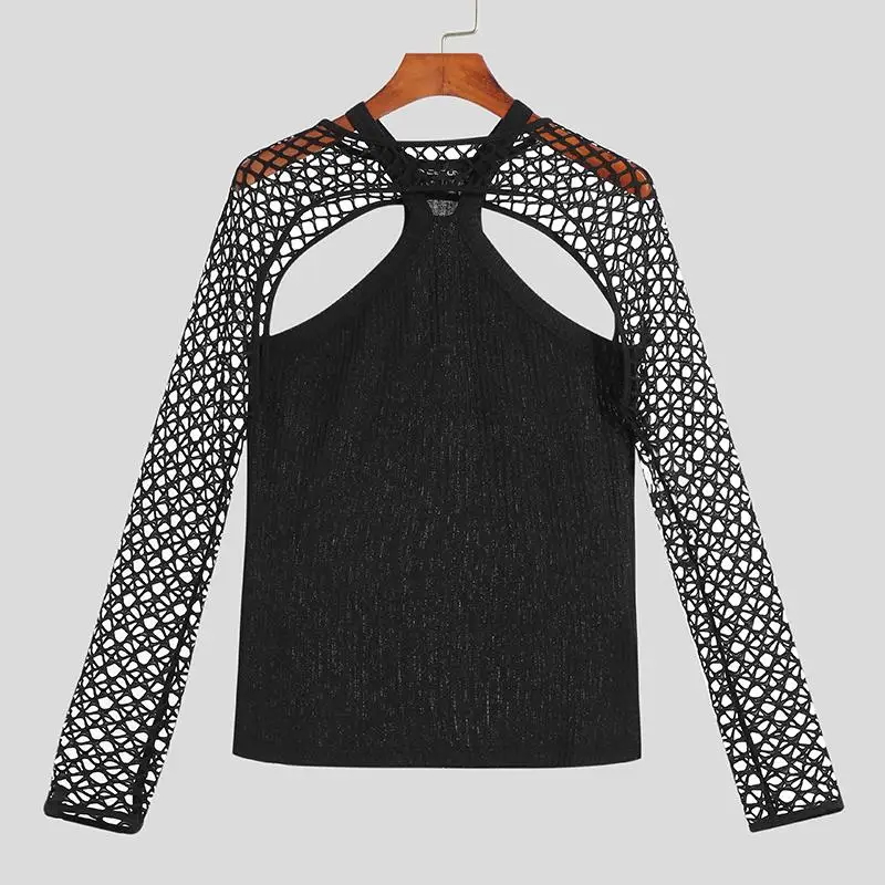 Fetisch Fashion Männer Sexy Bodysuits Herren Body Shirts Hemd Transparent Club