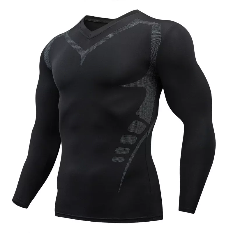 Herren Sport T-Shirt Laufshirt Trikot Kompressionsshirt Funktionsshirt Hemd Top