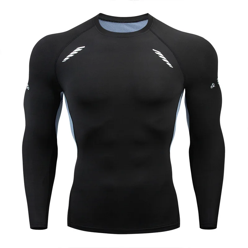 Herren Sport T-Shirt Laufshirt Trikot Kompressionsshirt Funktionsshirt Hemd Top